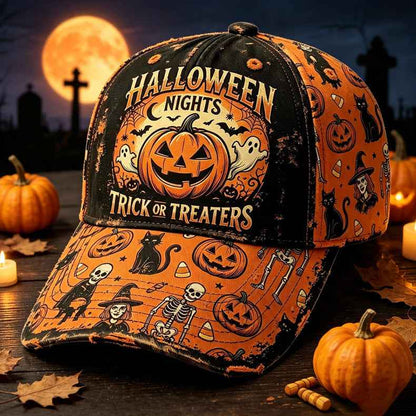 Halloween Embroidered Baseball Cap | Vintage Spooky Fall Hat