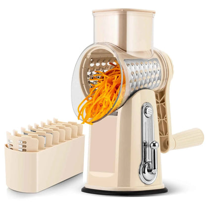 Manual Rotary Cheese Grater / Kitchen Vegetable Slicer