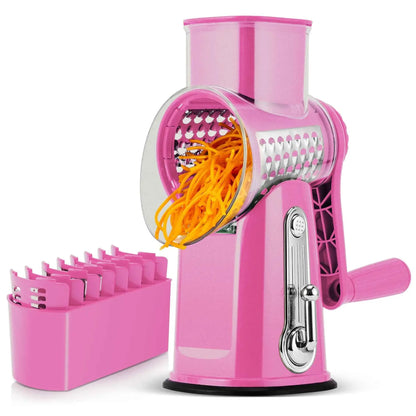 Manual Rotary Cheese Grater / Kitchen Vegetable Slicer