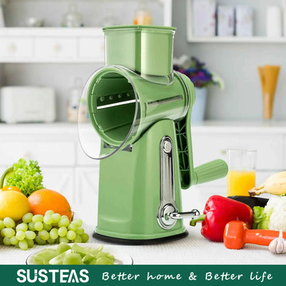 Manual Rotary Cheese Grater / Kitchen Vegetable Slicer