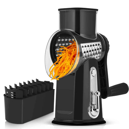 Manual Rotary Cheese Grater / Kitchen Vegetable Slicer