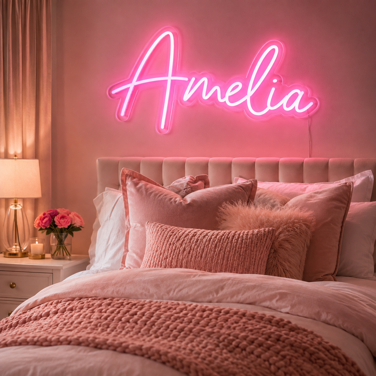 Custom Name Neon Sign | Personalized LED Wall Light for Bedroom & Gifts