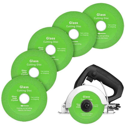 4" Diamond Glass Cutting Disc Set | Ultra-Thin Brazed Blades for Glass, Tile & Ceramic