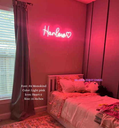 Custom Name Neon Sign | Personalized LED Wall Light for Bedroom & Gifts
