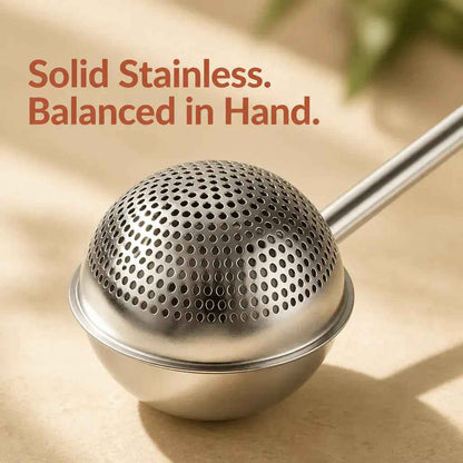 Stainless Steel Flour & Powder Duster | One-Handed Baking Sifter Wand