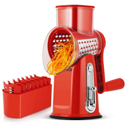 Manual Rotary Cheese Grater / Kitchen Vegetable Slicer