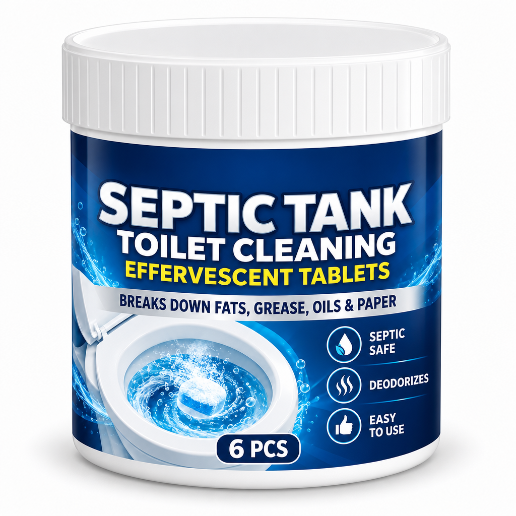 🚽✨ Powerful Effervescent Toilet Cleaning Tablets – Drop, Fizz & Deep Clean | Septic Safe